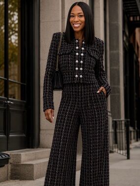 Parisian Tweed Pant Set